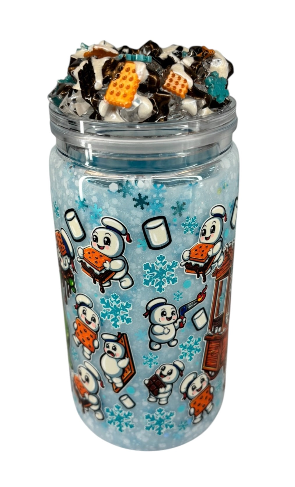 Cocoa and s’mores snow globe kit