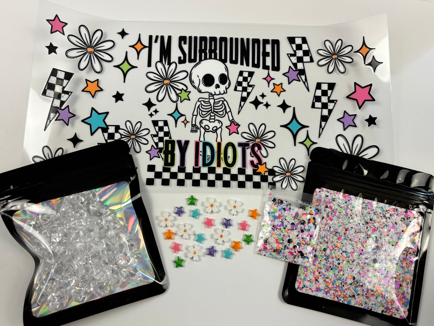 Surrounded by idiots snow globe kit