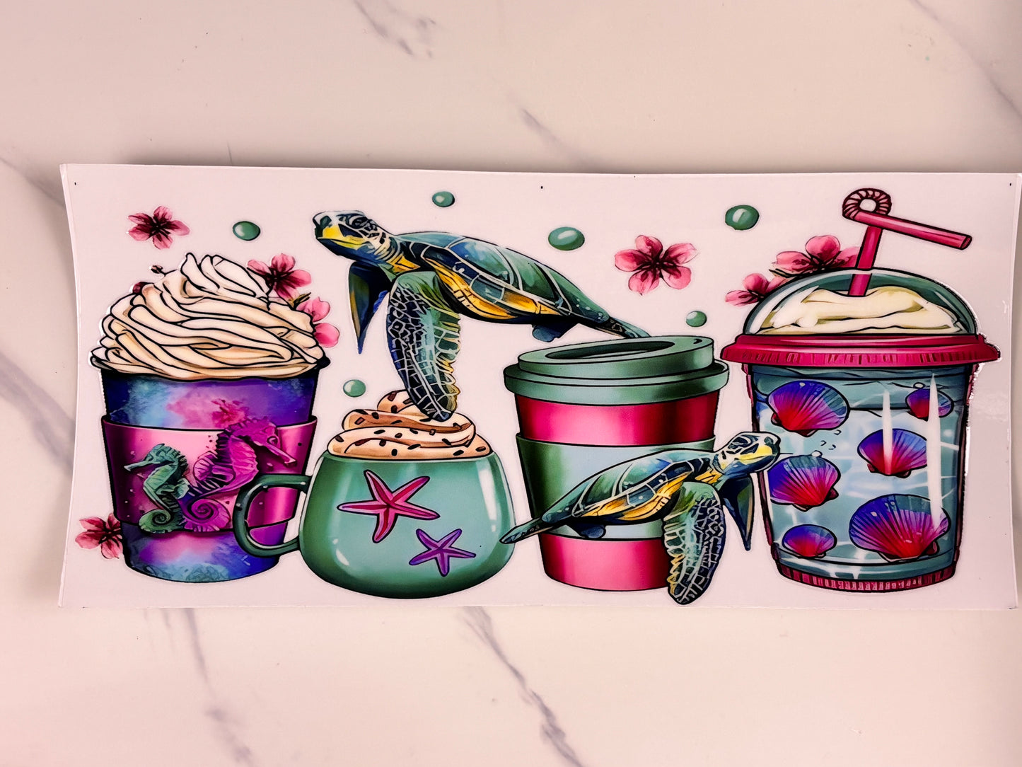 Coffee, lattes and turtles