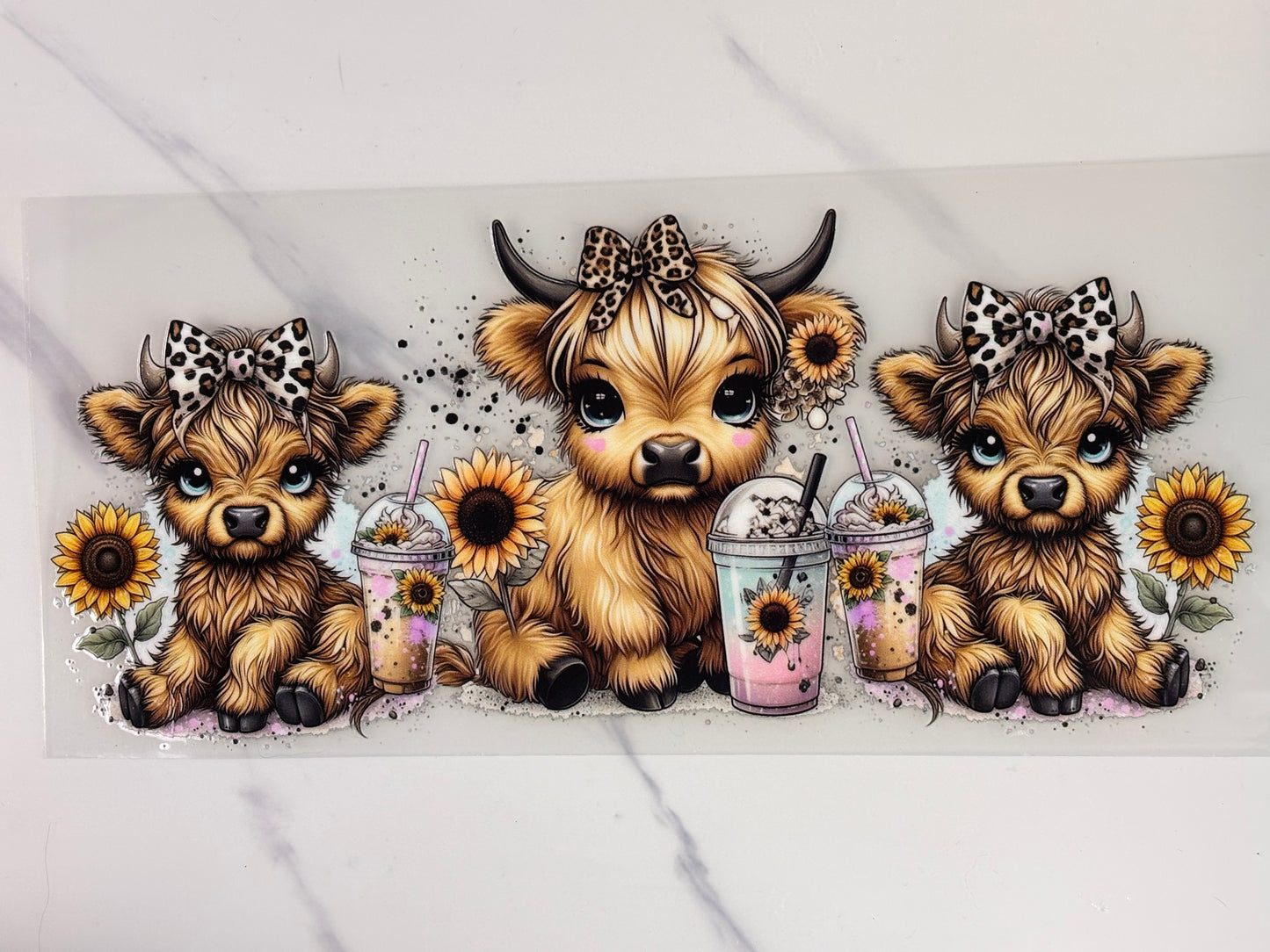 Light pink baby cows