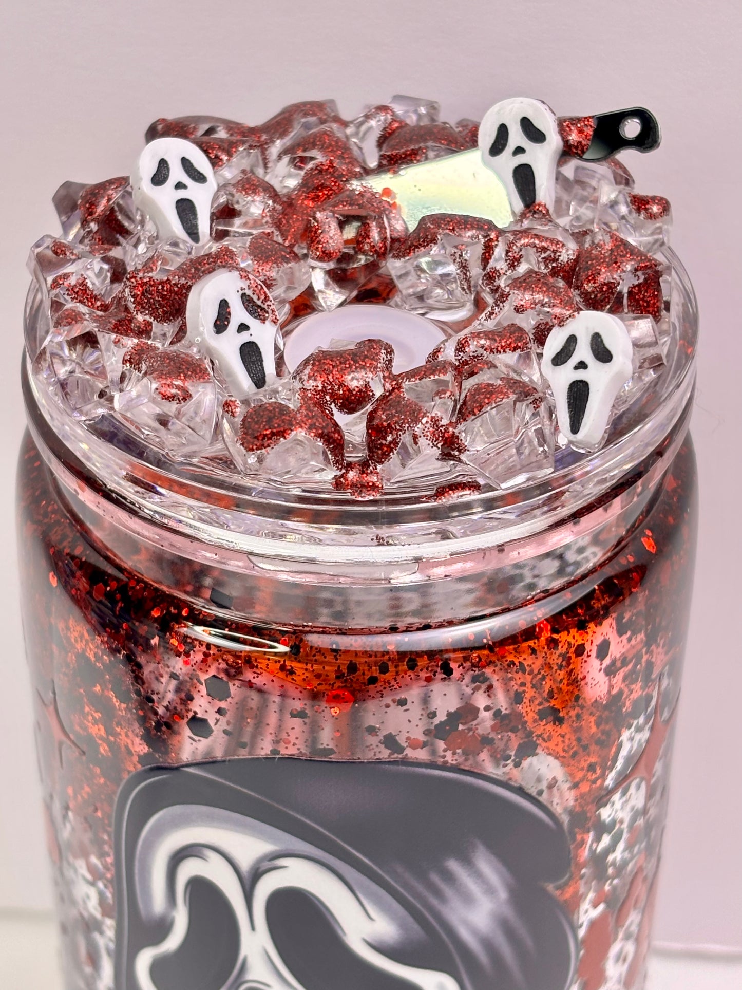 Baby killer ghost snow globe cup