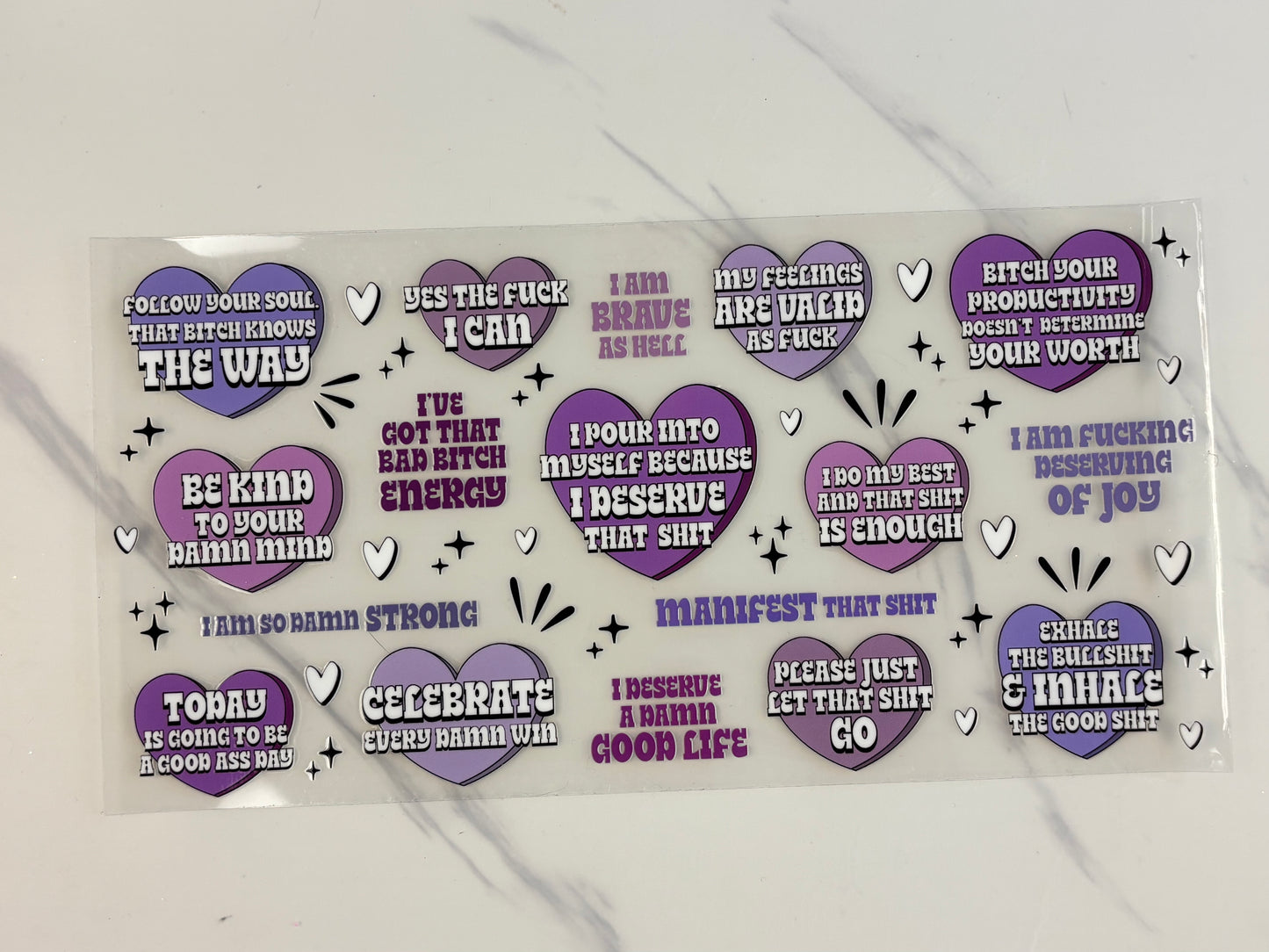 Emotional uplifting hearts