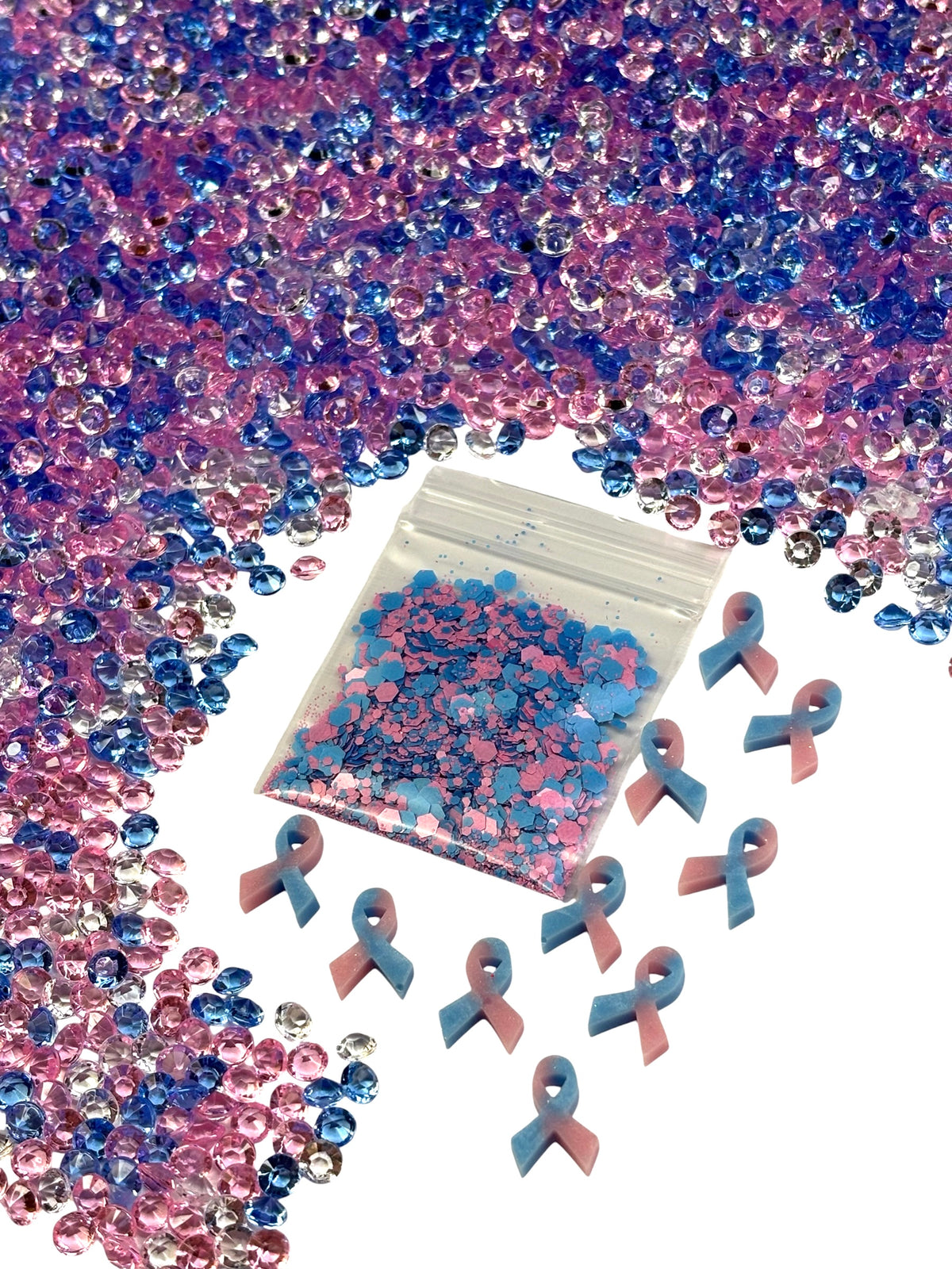 Infant loss awareness crystal set