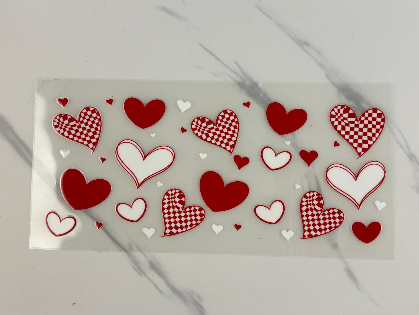 Red valentine hearts