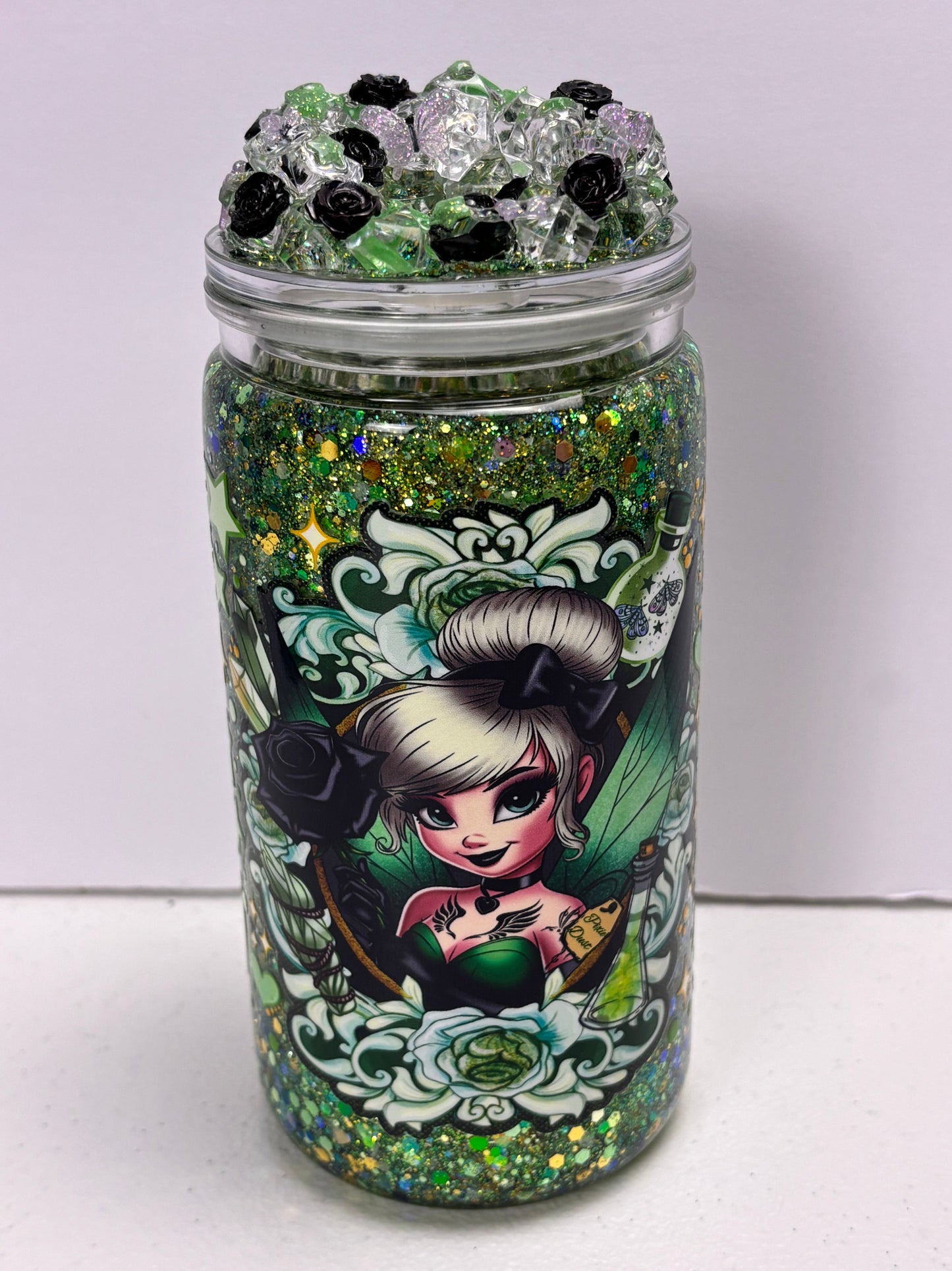 Dark fairy glowing snow globe kit