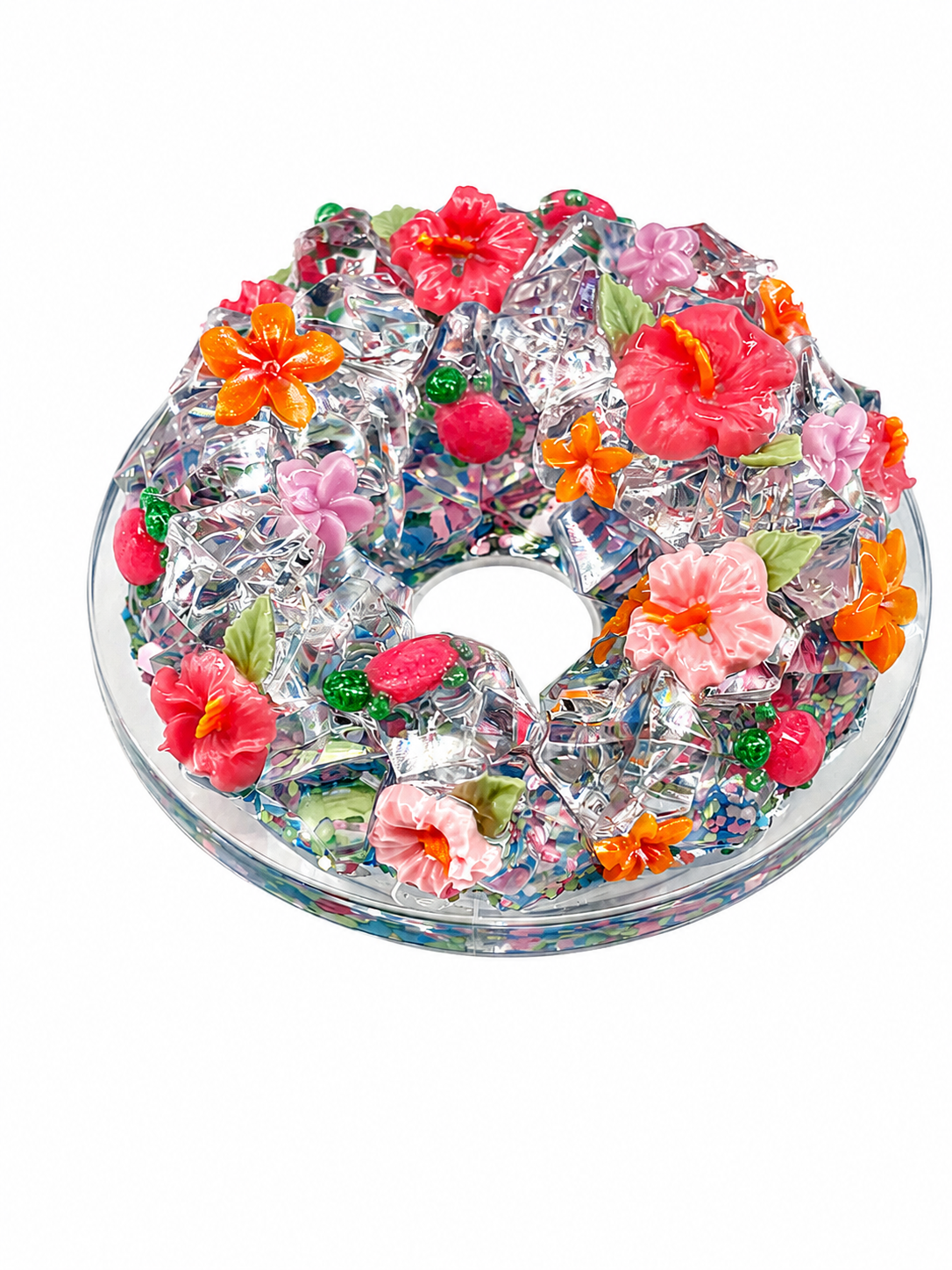 Summer vibes, crystal snow globe