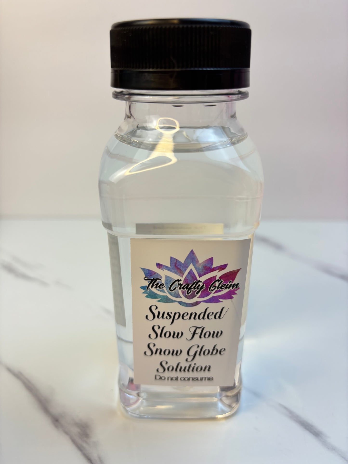 Clear slow/suspended solution