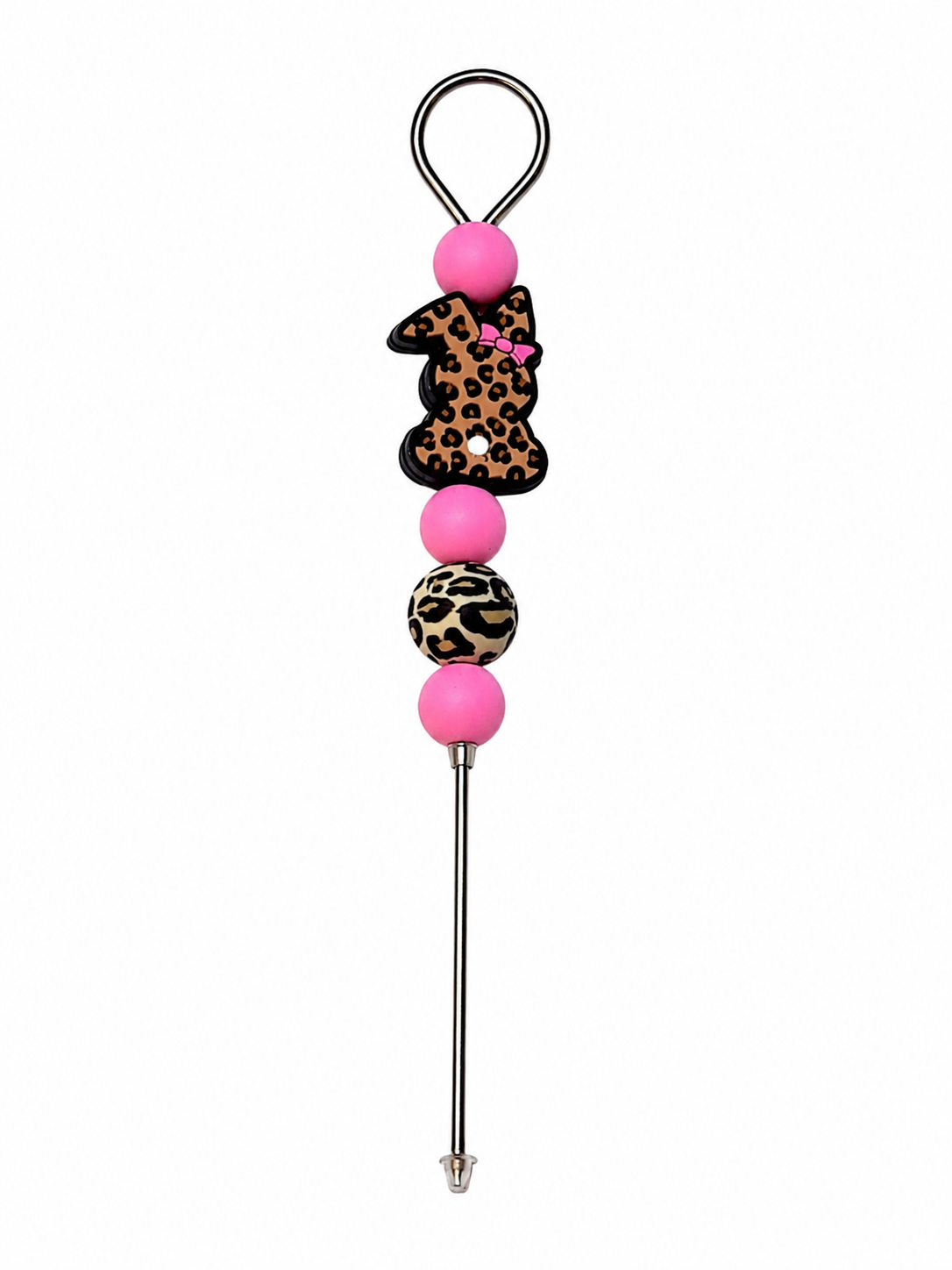 Leopard print bunny, pokey tool