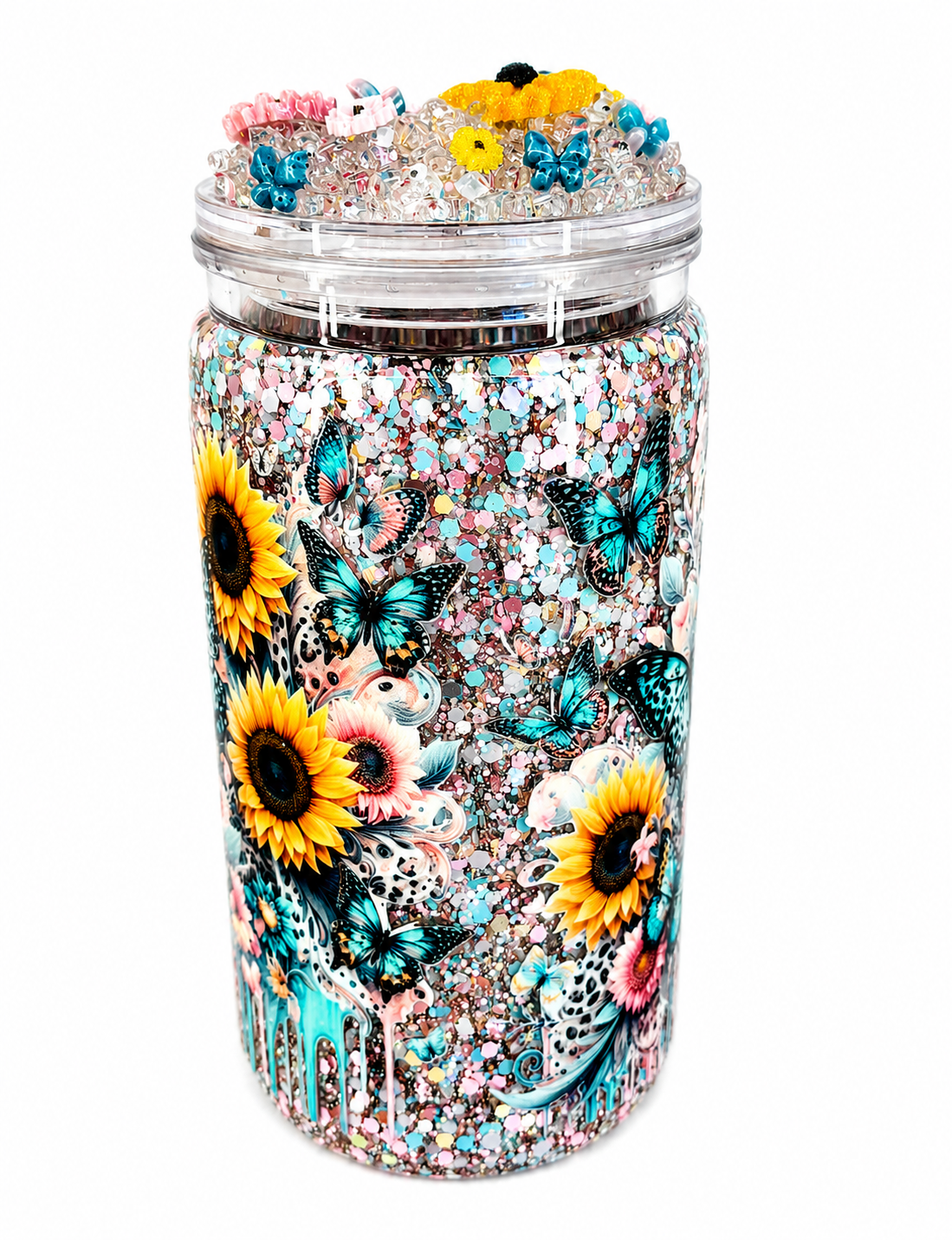Spring bloom 16oz snow globe cup