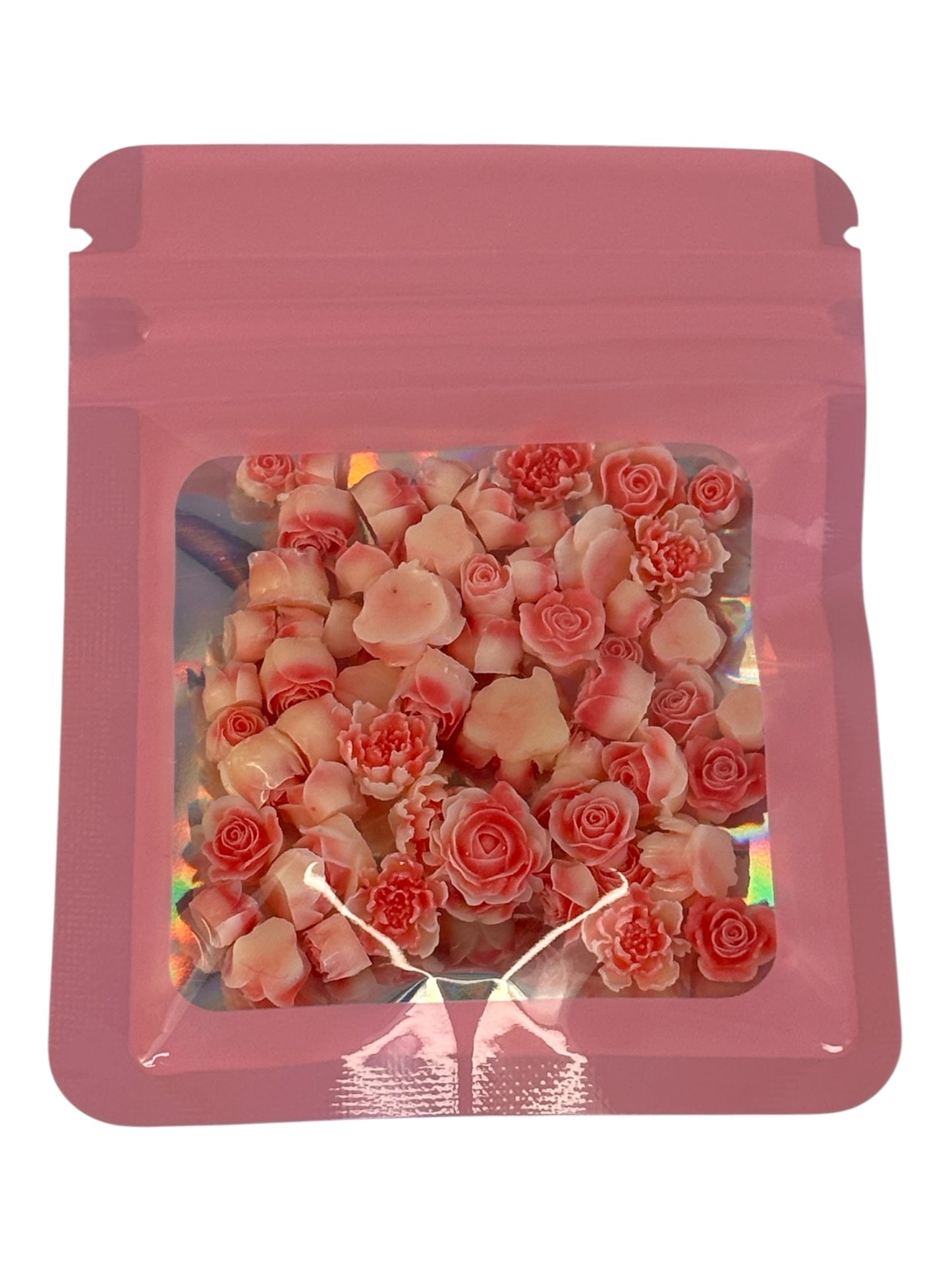 Light pink rose charms