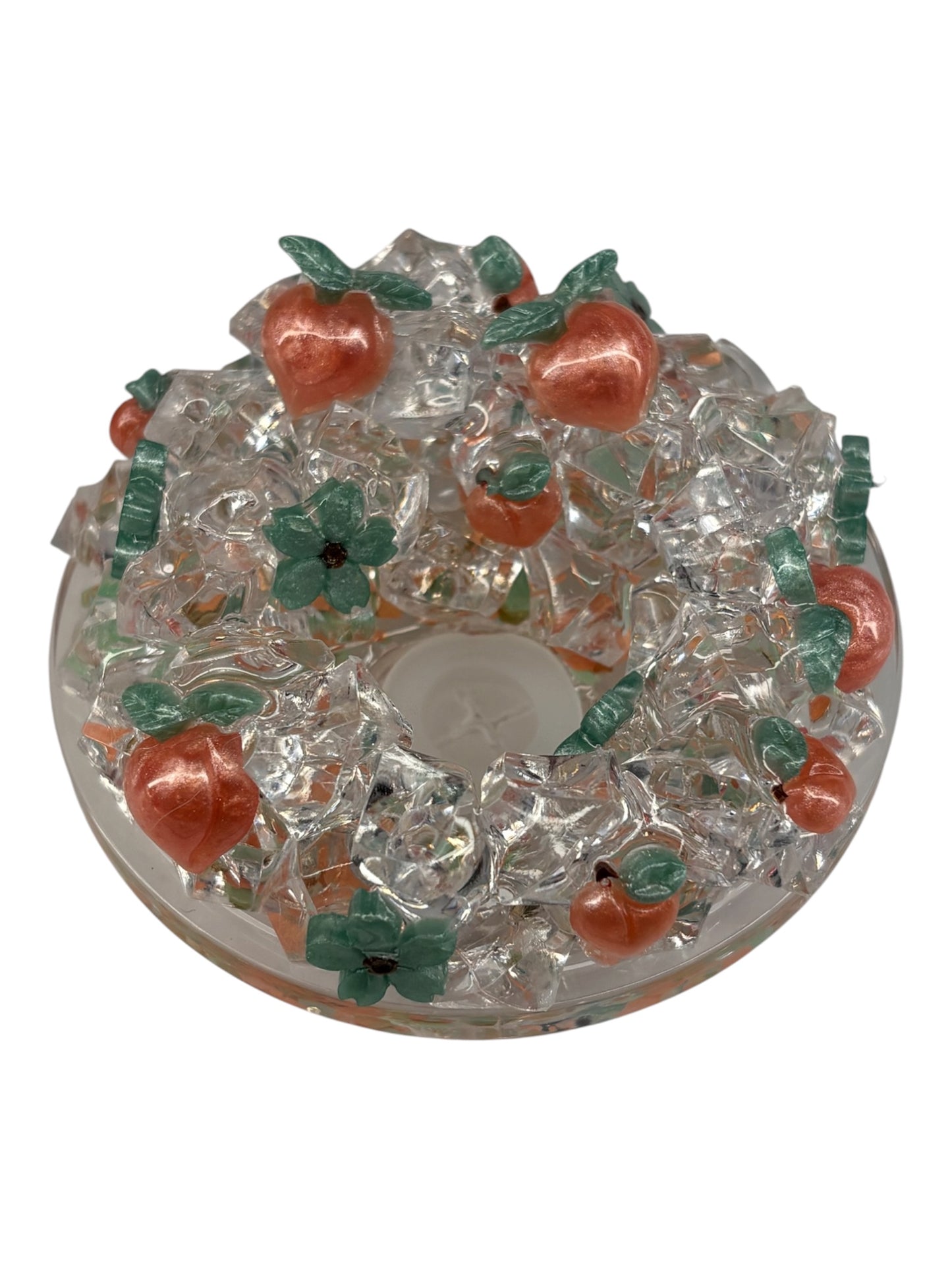 Just peachy snow Globe
