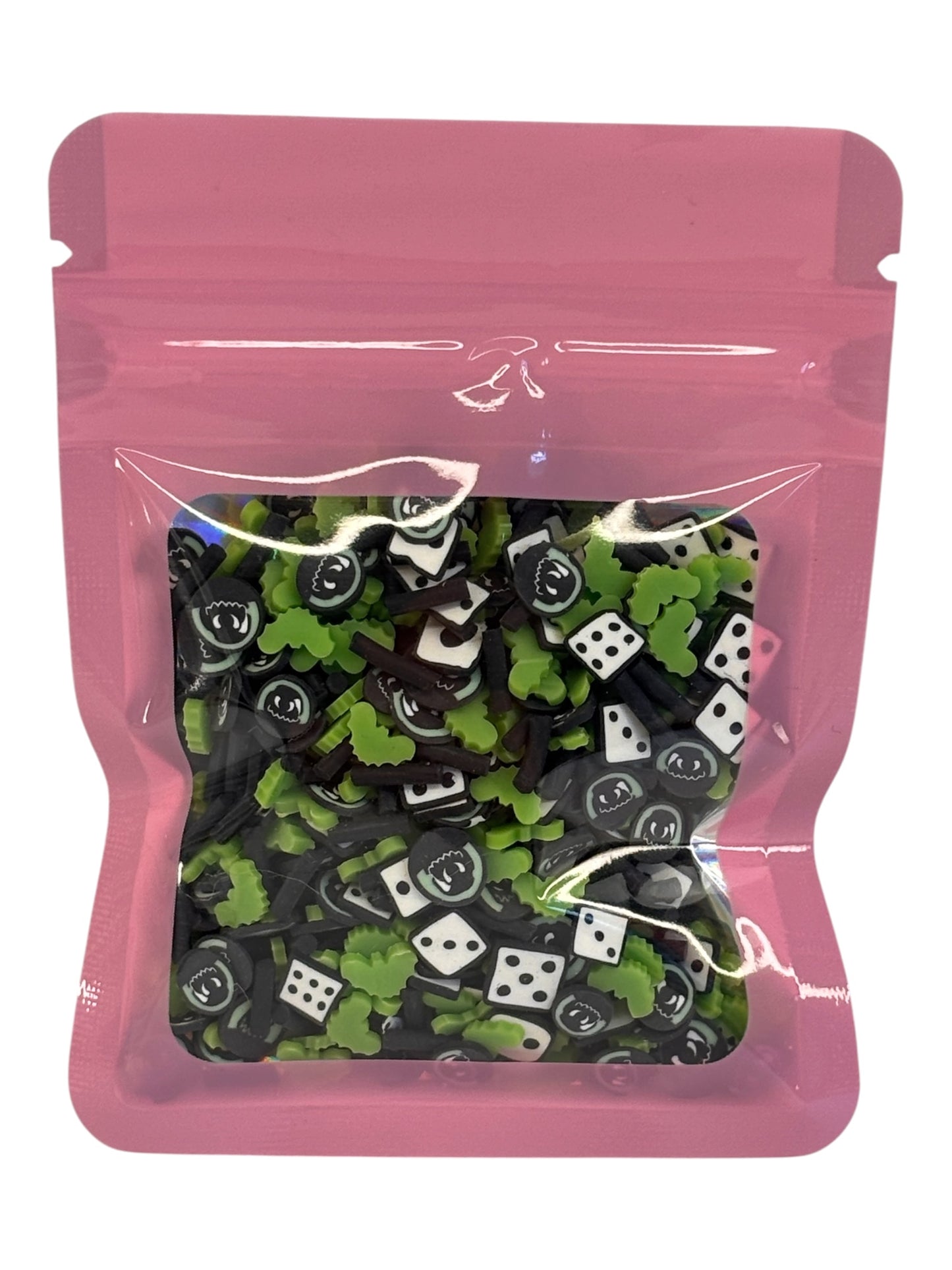 Green bogeyman clay slice mix