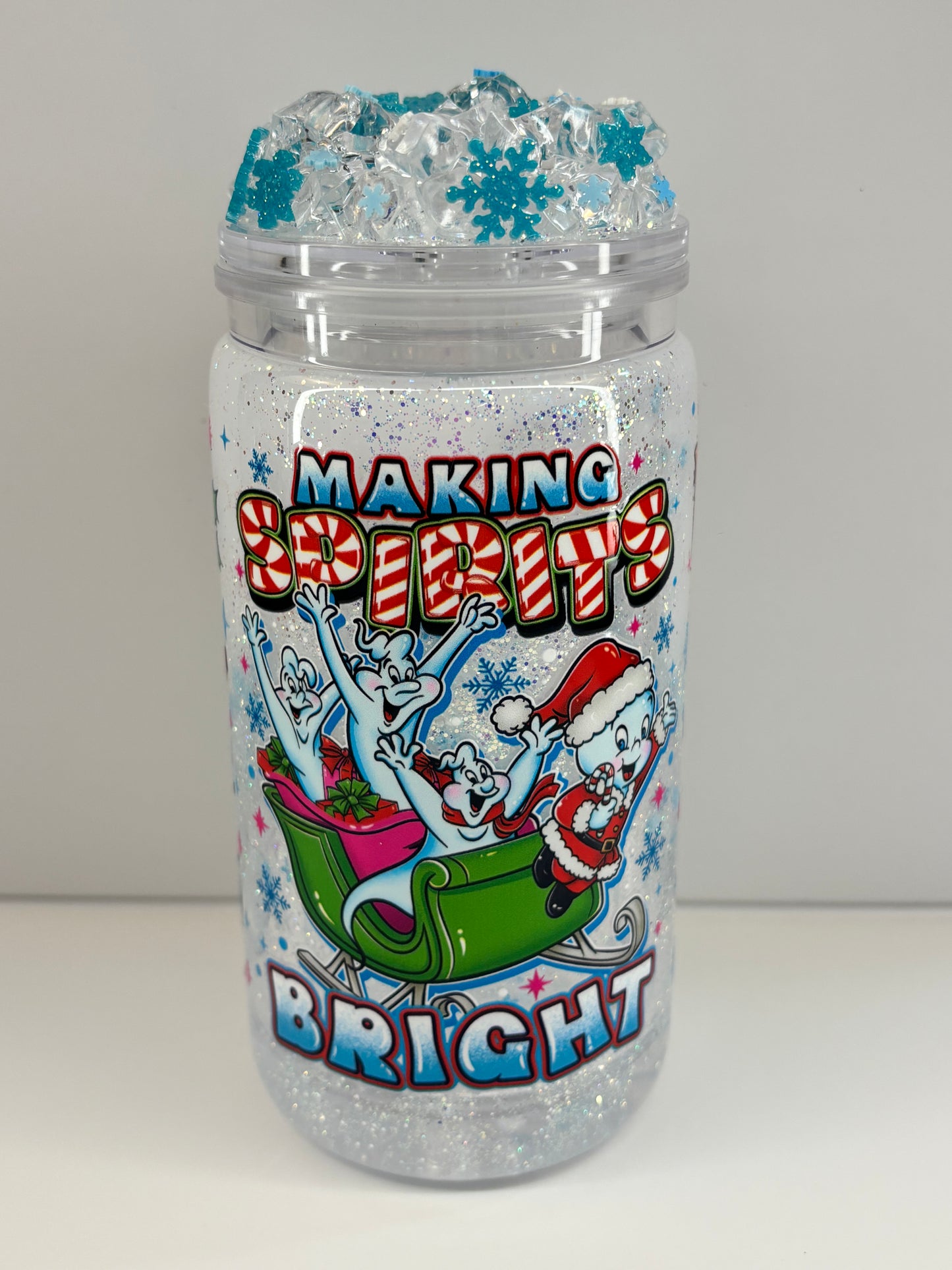 Making spirits bright glowing lava snow globe kit