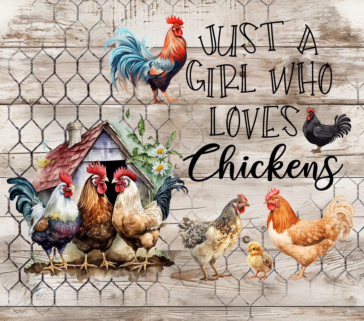 Just a girl who loves chickens