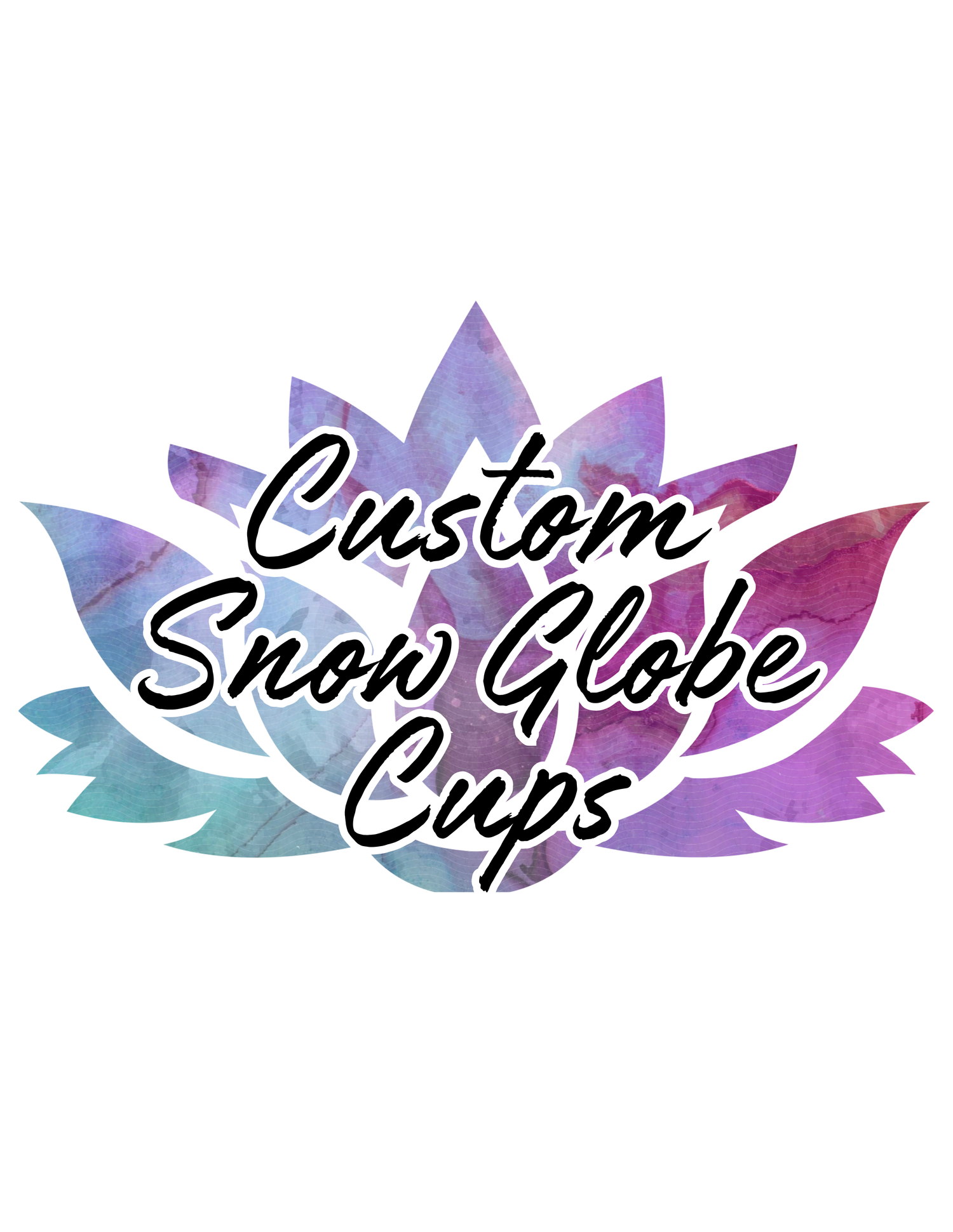 Custom snow globe cups