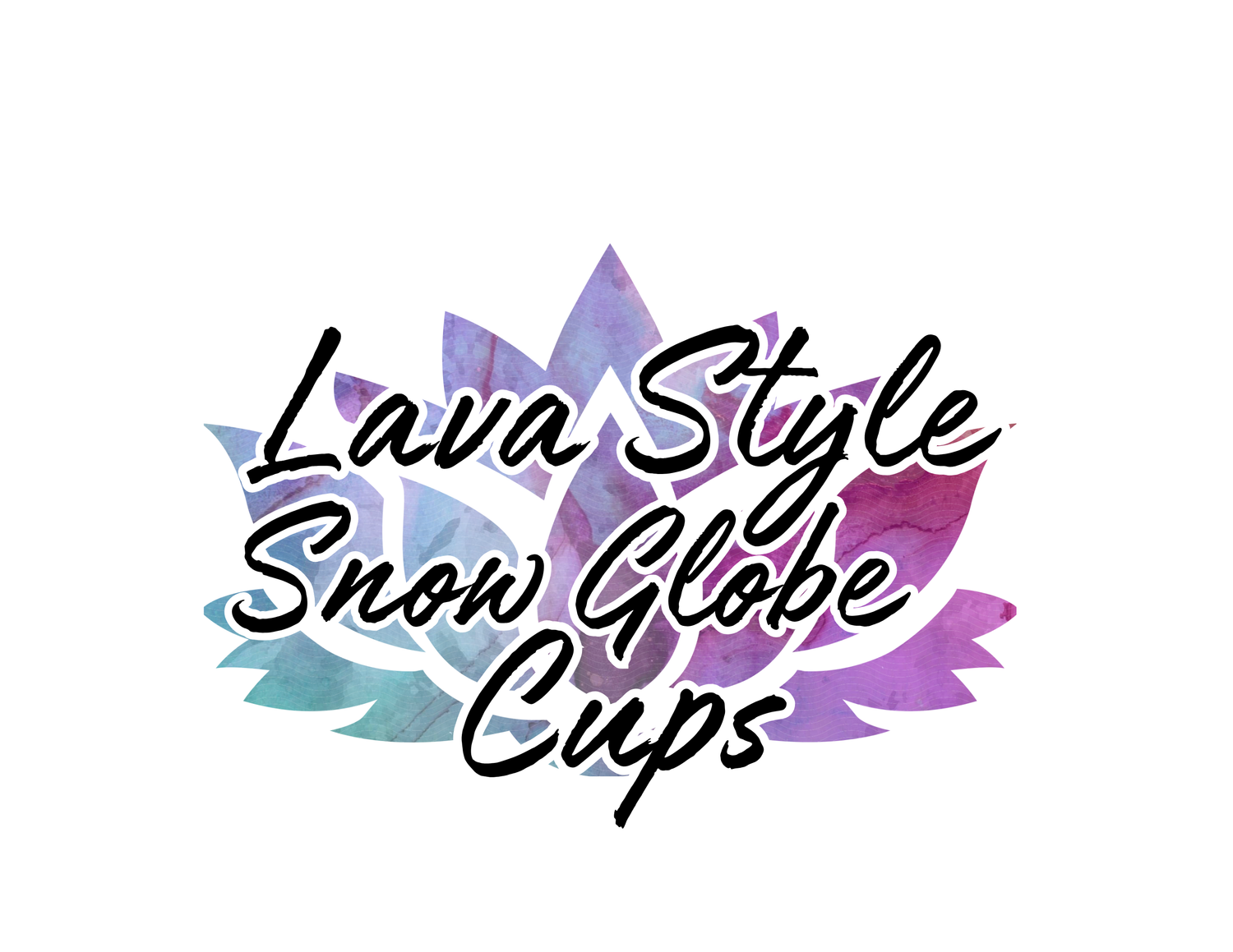 Lava snow globe cups