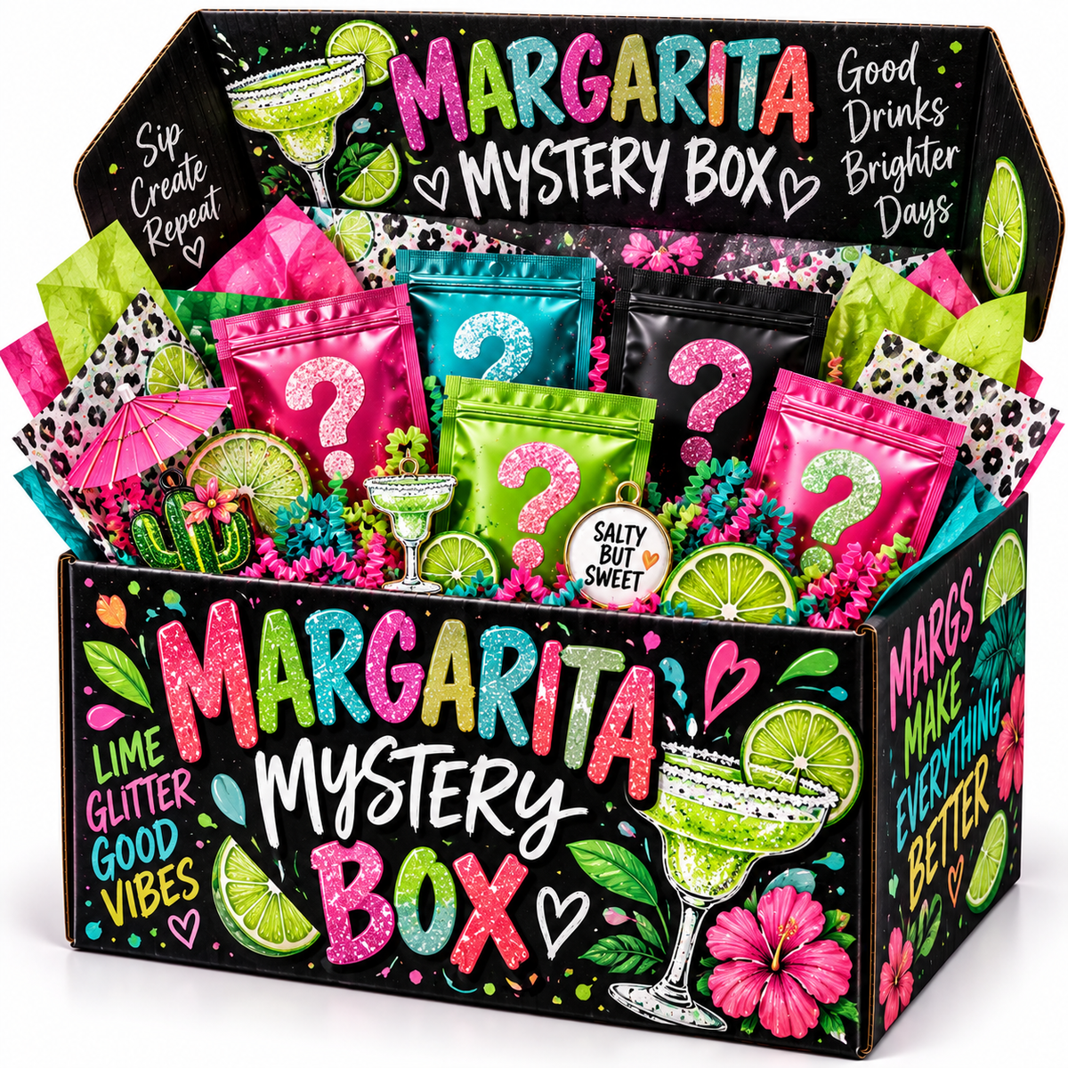 Margaritas and mixed drinks mystery box