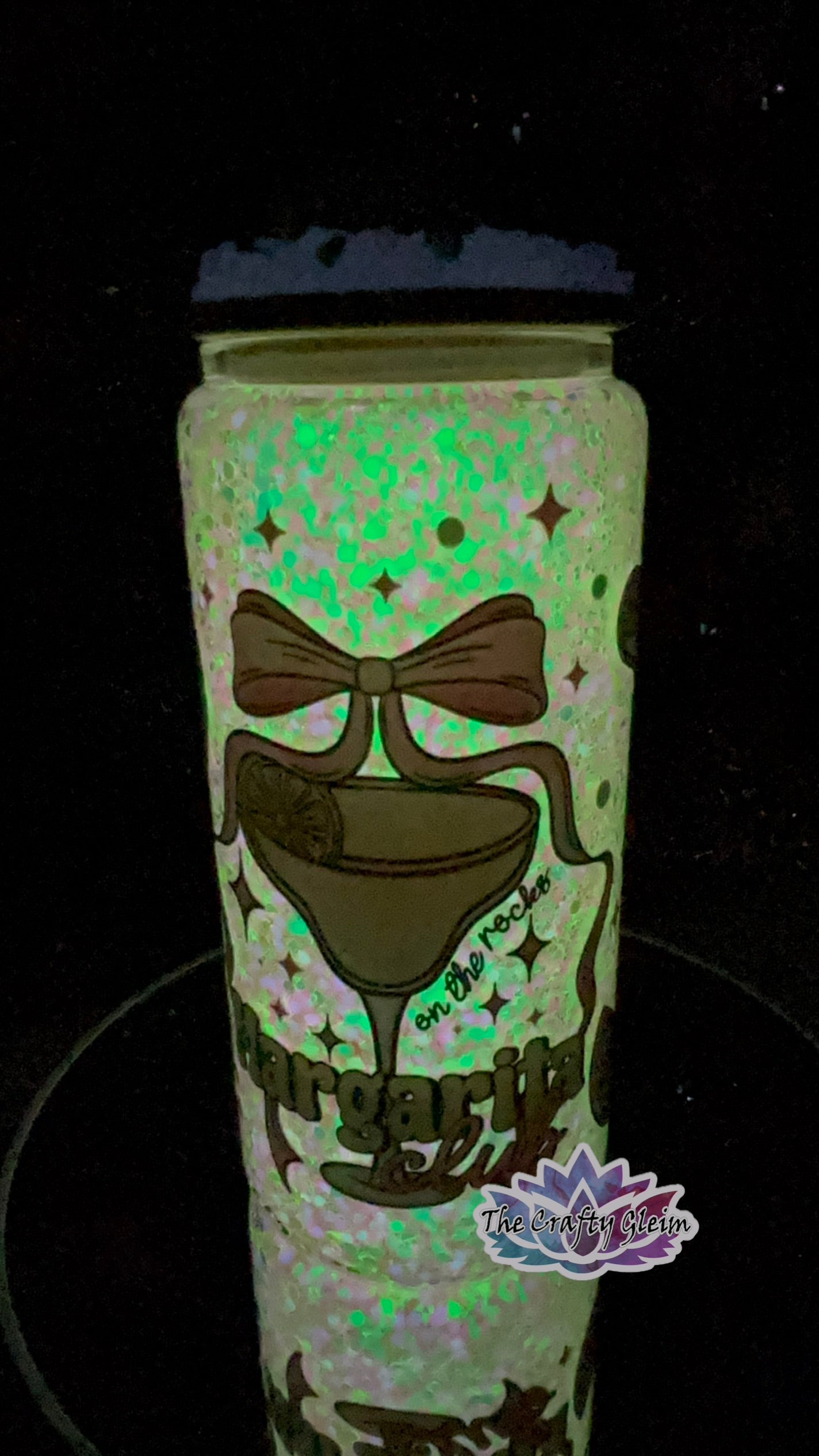 Glowing margarita glass mug