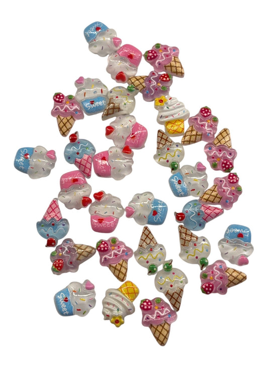 Sweet treat resin charms