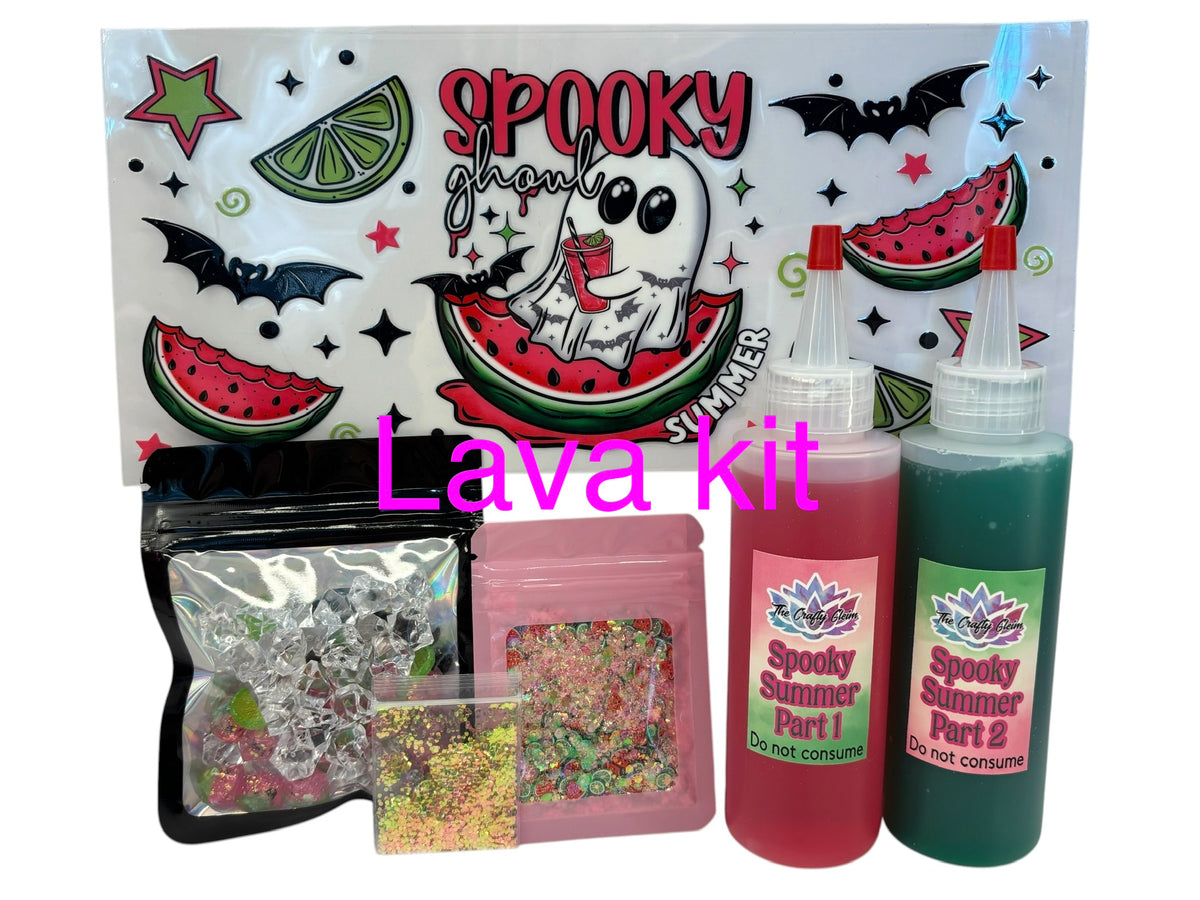 Spooky summer snow globe kit, and lava kit