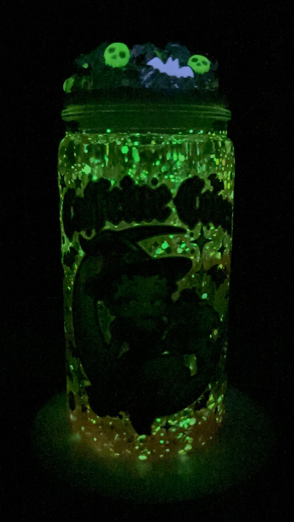Caffeine Coven lava snow globe cup