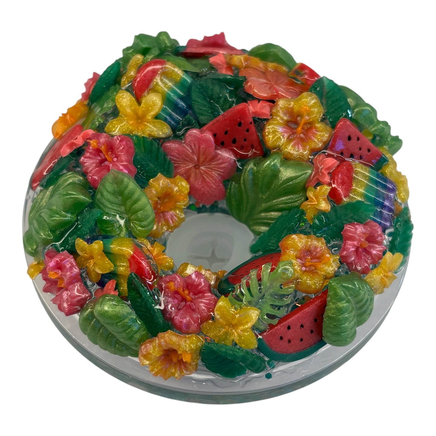 Summer vibes lava snow globe