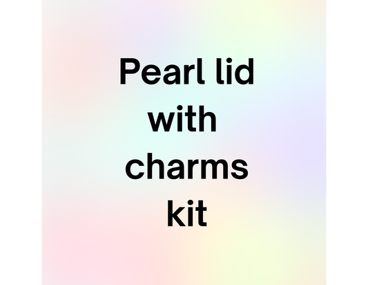 Pearl lid with charms snow globe kit