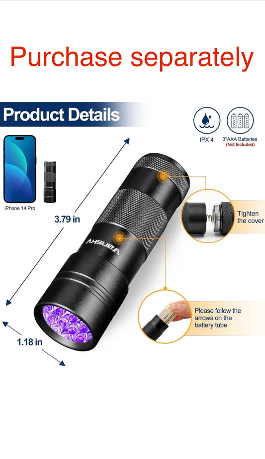 Uv flashlight