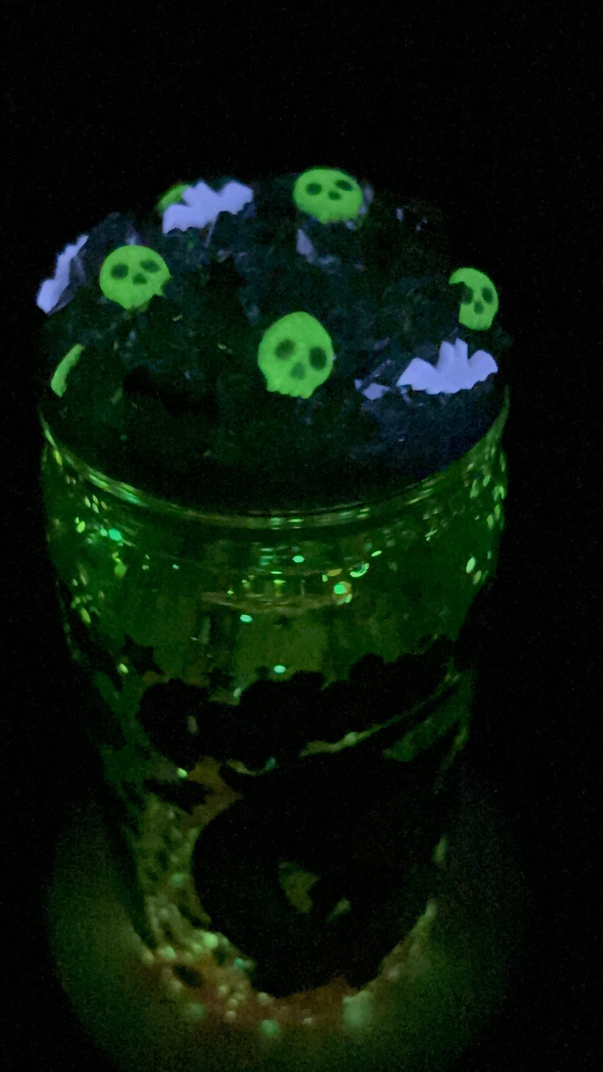 Caffeine Coven lava snow globe cup