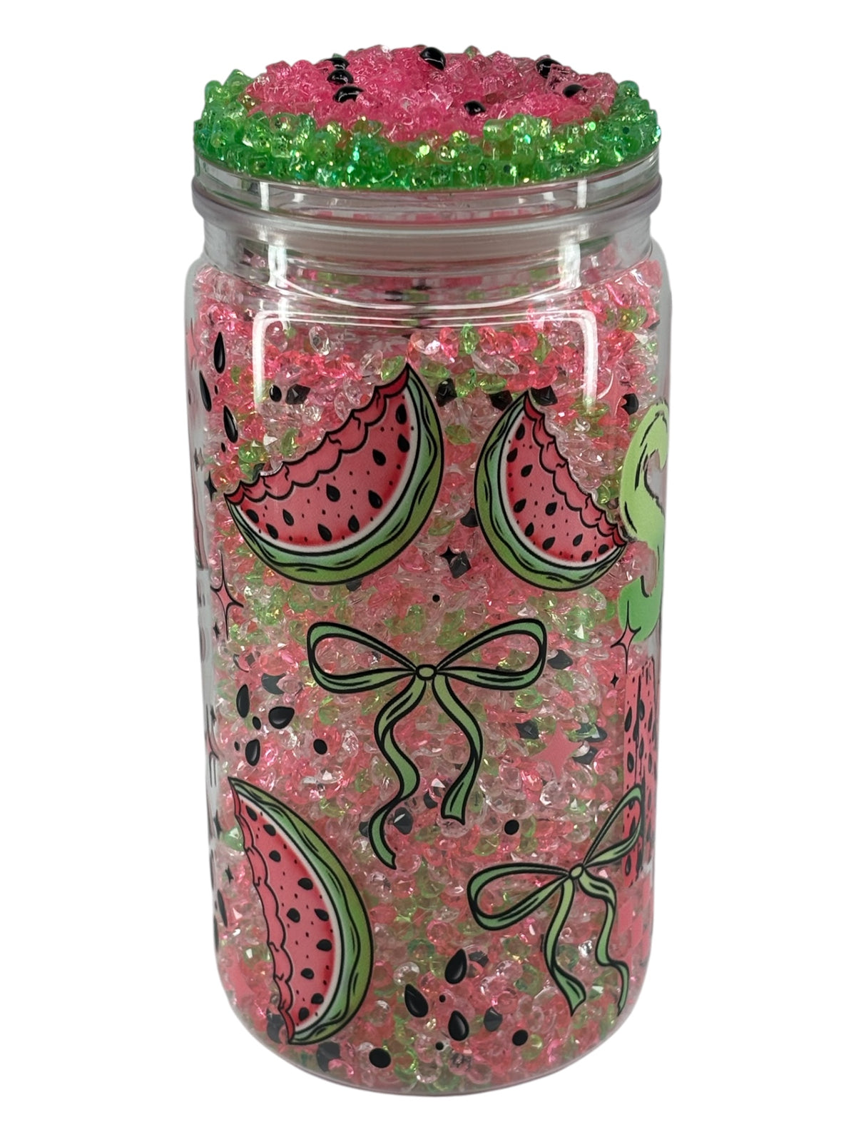 Crystal watermelon dry snow globe kit