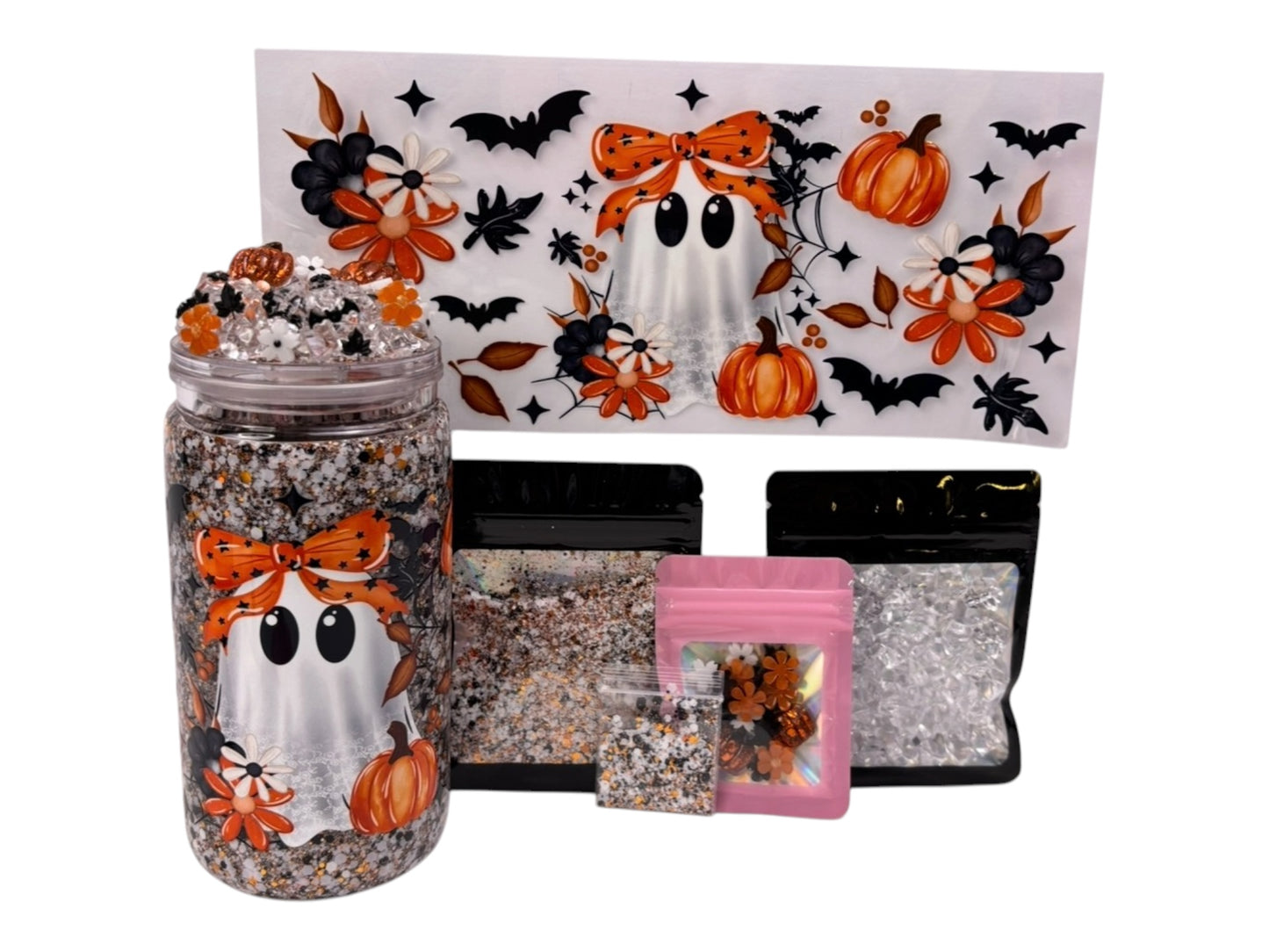 Spooky fall snow globe kit