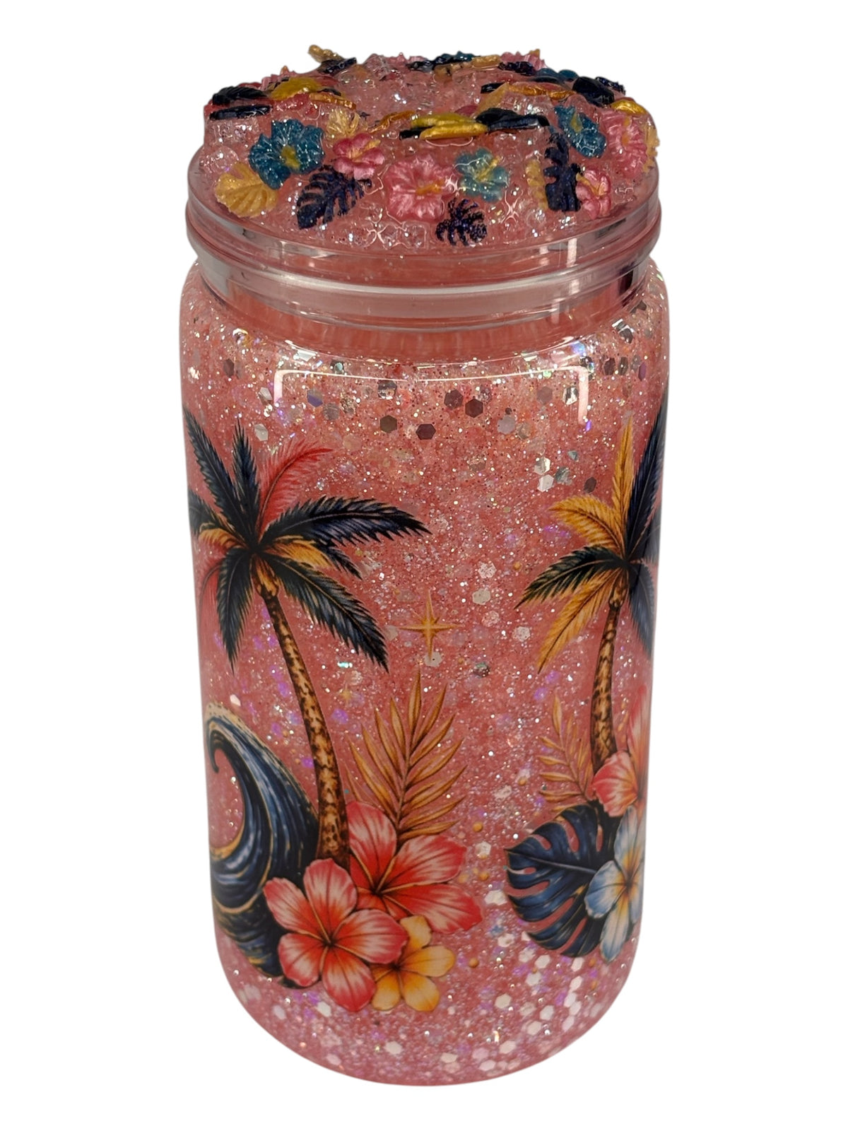Tropical paradise, snow globe cup