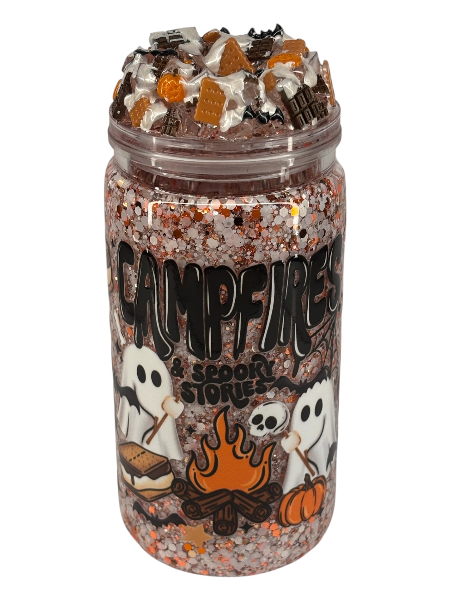 Campfire s’mores and spooky stories snow globe kit