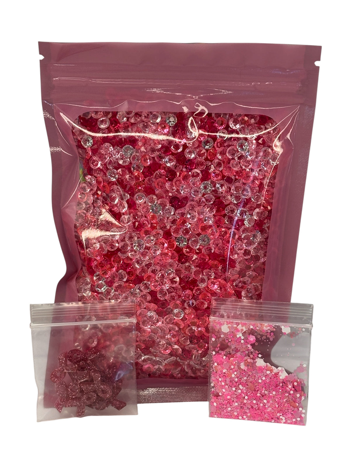 Breast cancer awareness, crystal set