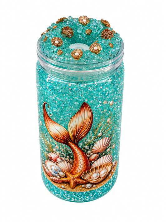 Mermaid Treasure 16oz Snow Globe Cup
