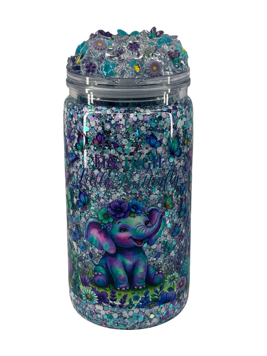 Fly high little butterfly snow globe cup