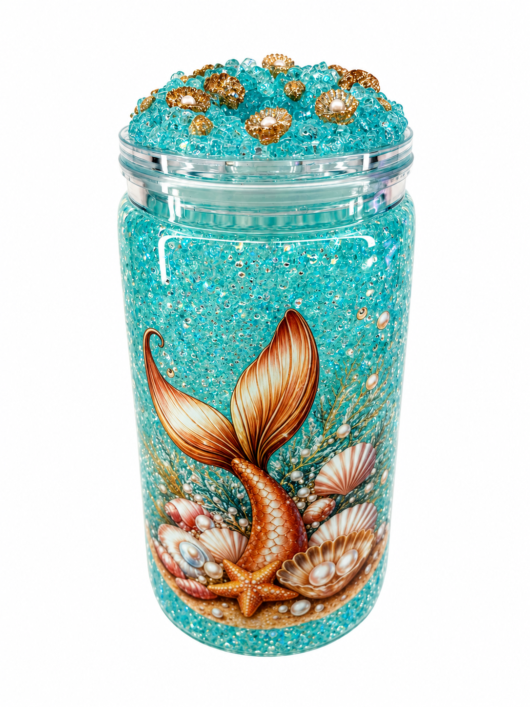 Mermaid Treasure 16oz Snow Globe Cup