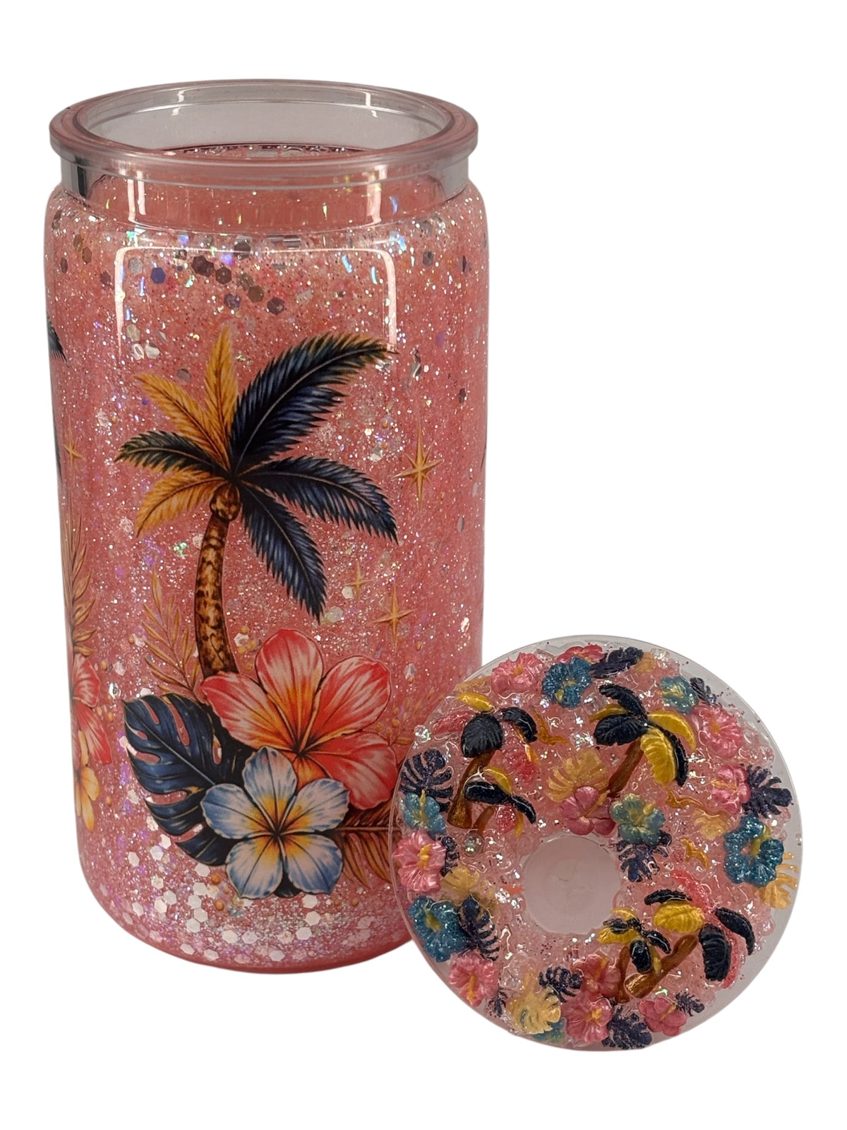 Tropical paradise, snow globe cup