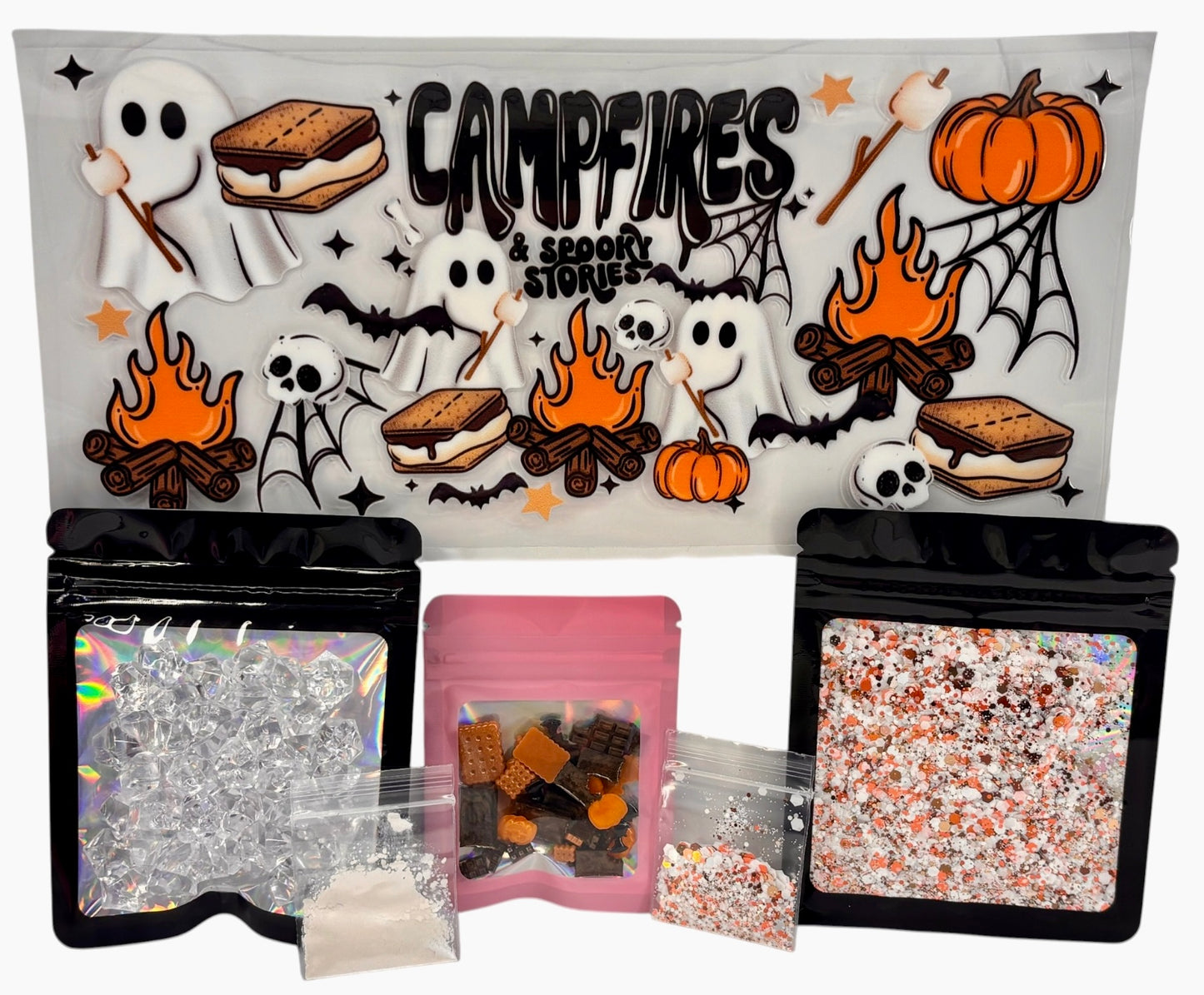 Campfire s’mores and spooky stories snow globe kit