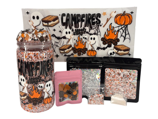 Campfire s’mores and spooky stories snow globe kit
