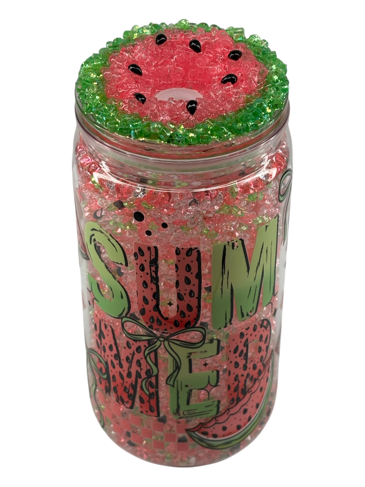 Crystal watermelon dry snow globe kit