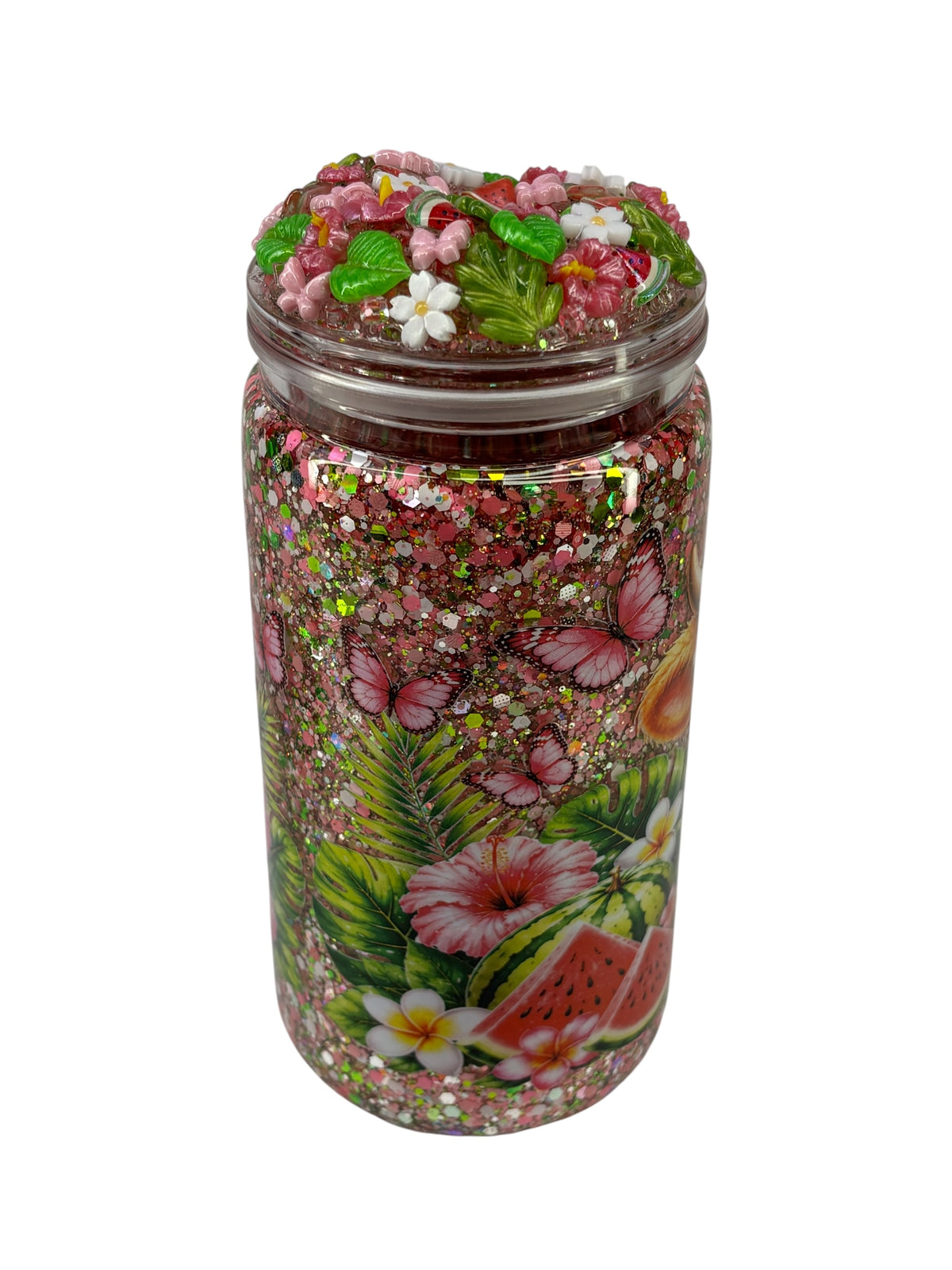 Watermelon moo-shine snow globe kit