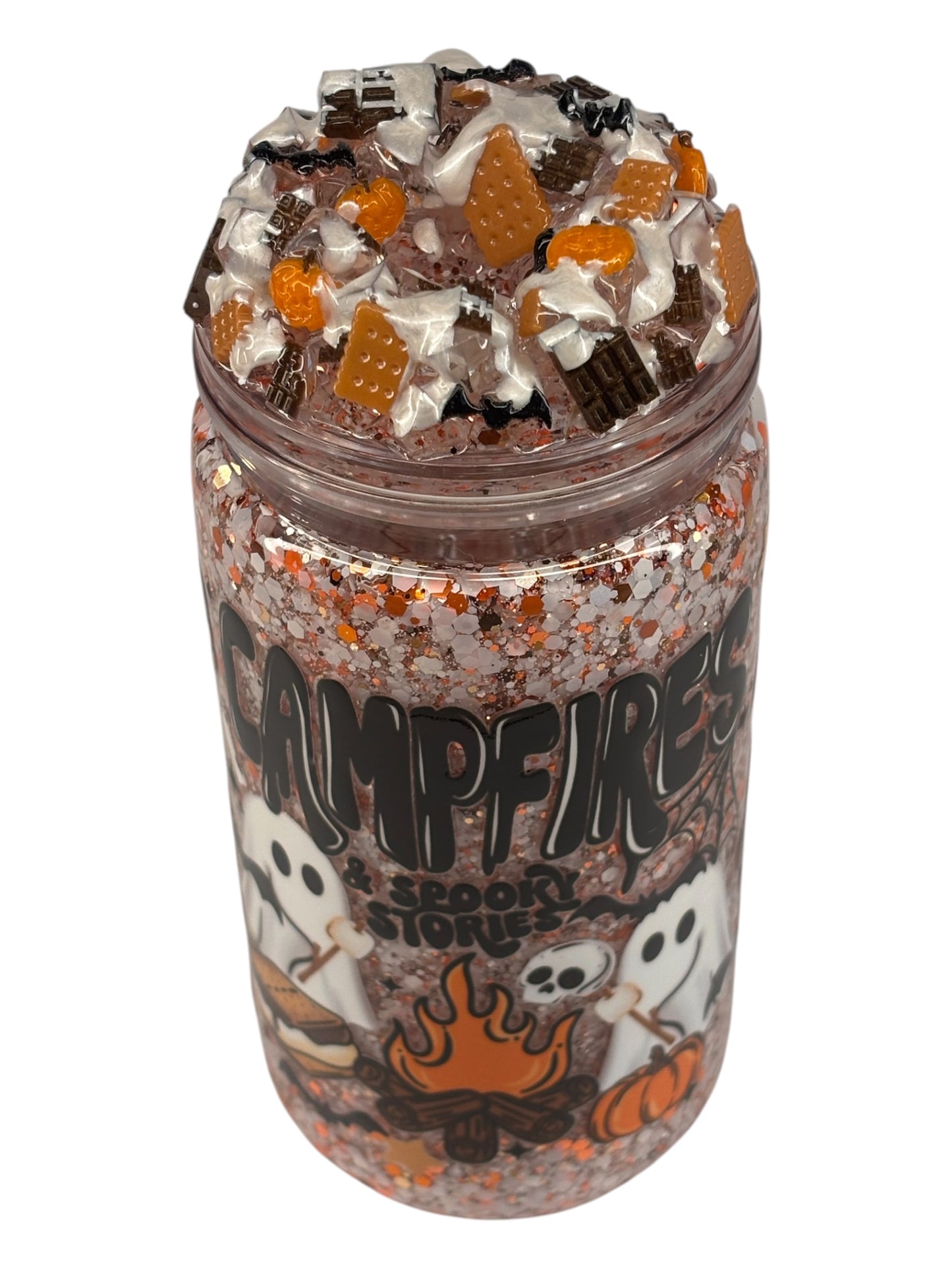 Campfire s’mores and spooky stories snow globe kit