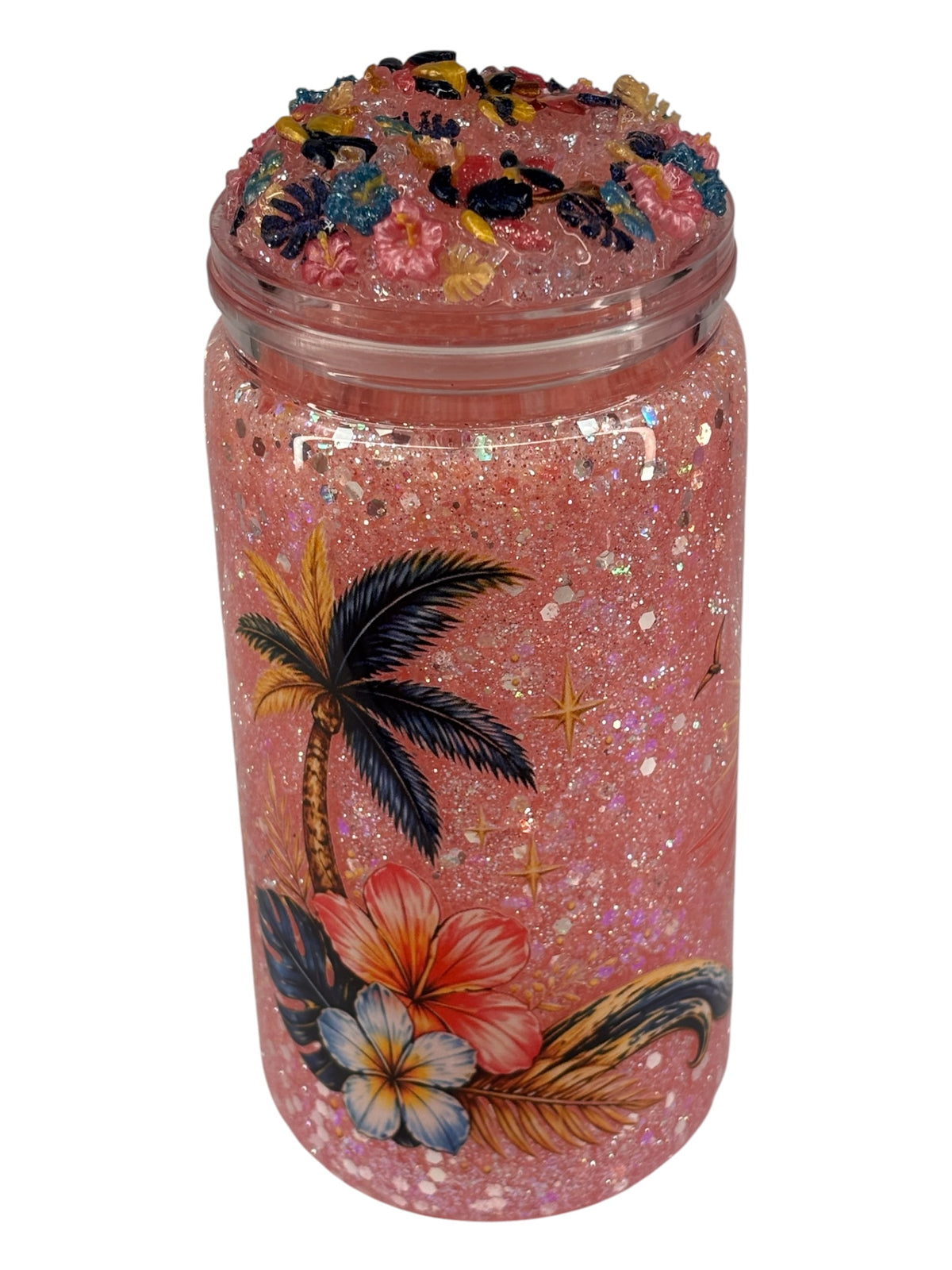 Tropical paradise, snow globe cup