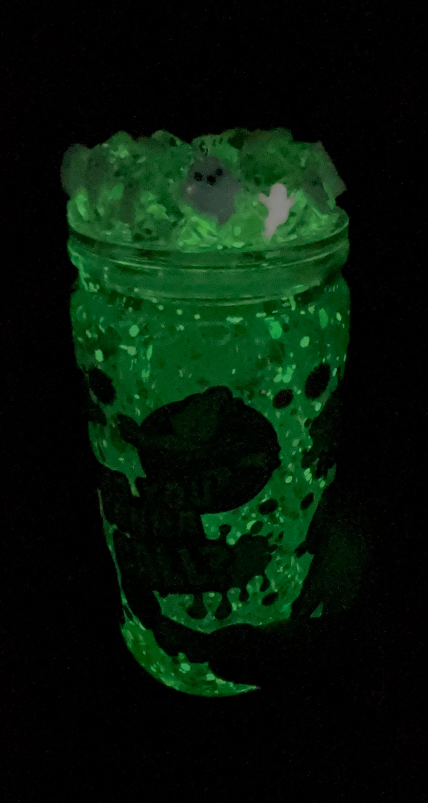 Slime time snow globe cup