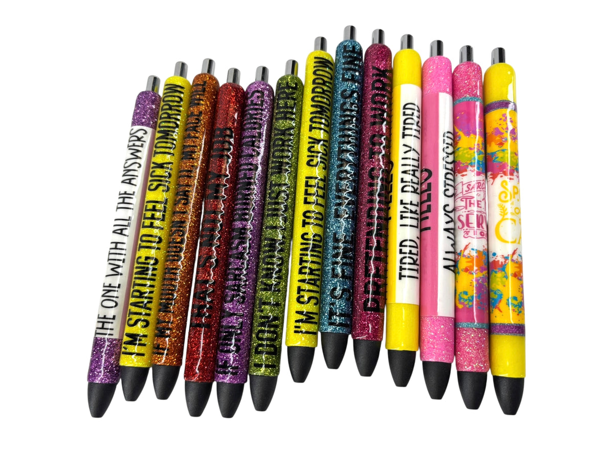 Funny/sarcasm glitter ink joy gel pens