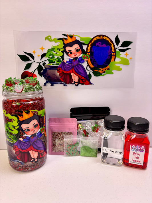 Cute but evil snow globe kit