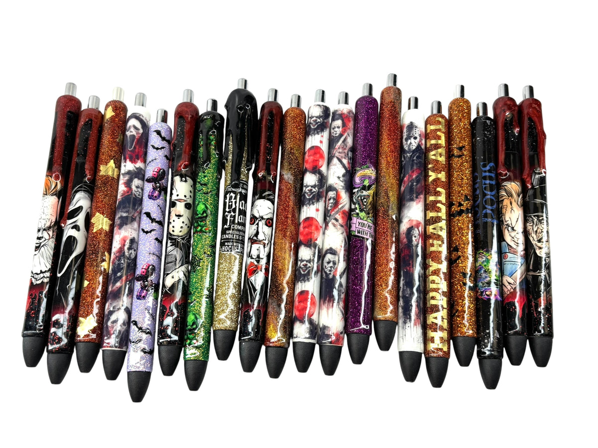 Fall/Halloween glitter pens