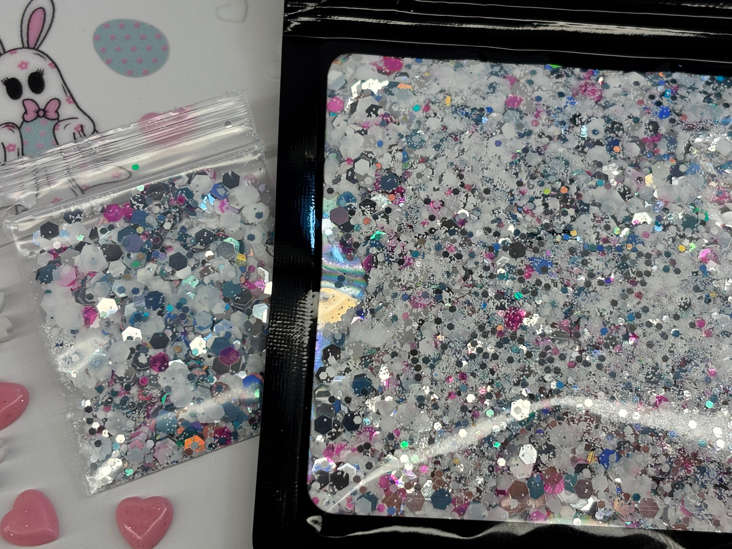 Bunny ghost snow globe kit