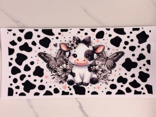 Silver/grey cute cow